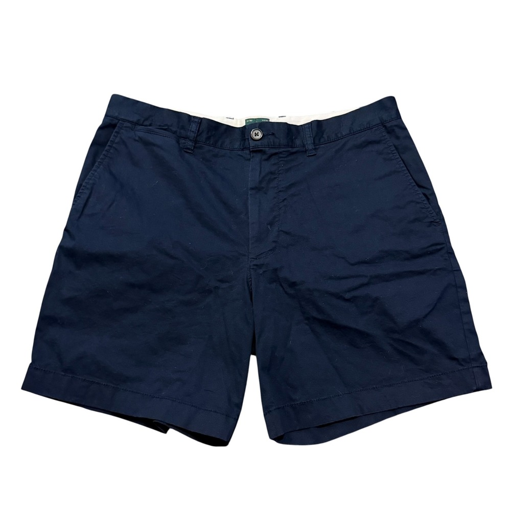 J.Crew Mens Portsider Oarsman Short Navy Blue Chino Shorts 33 7 Inch Inseam